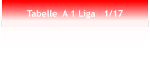 Tabelle  A 1 Liga   1/17